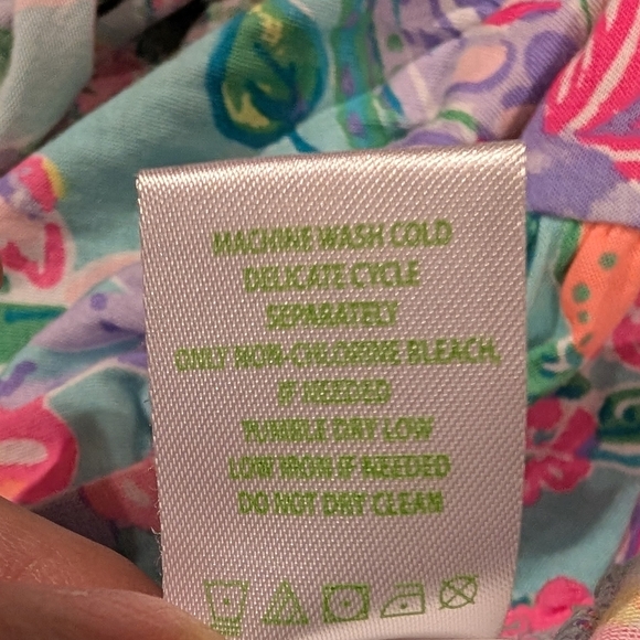 Lilly Pulitzer Sugar Multicolor Floral Dress Girls Sz XL - Picture 4 of 8